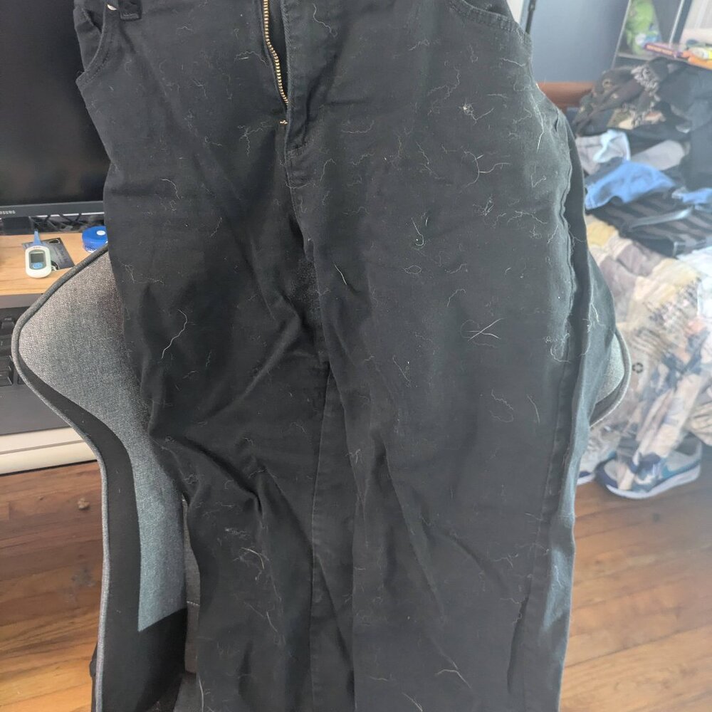 Gloria Vanderbilt Amanda Jeans Size 16 Black Denim